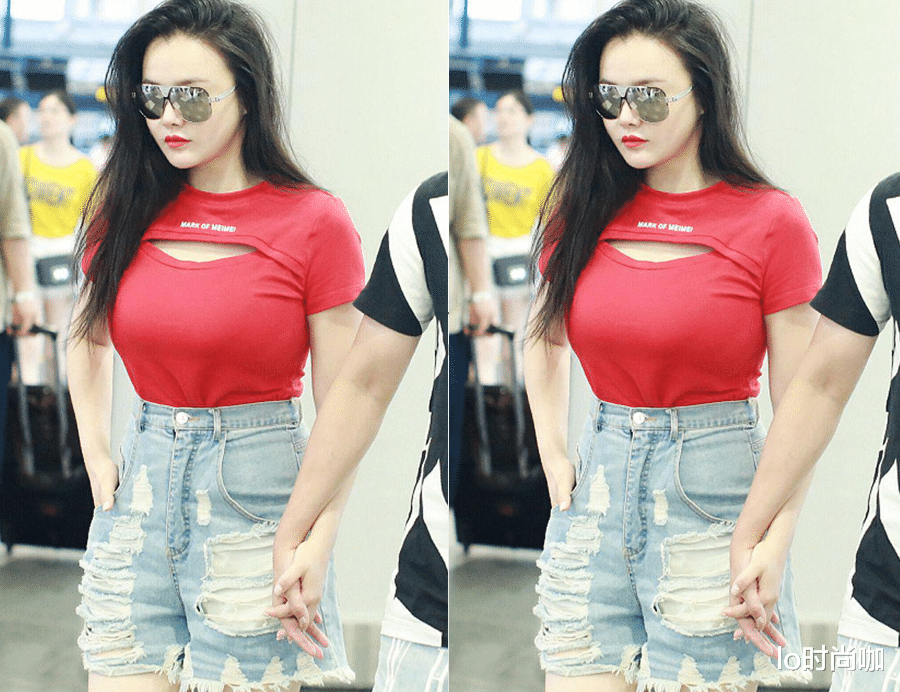 lo时尚咖|“拳王娇妻”冉莹颖身材有肉感，和老公牵手尽显甜蜜，人生赢家