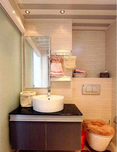 |62平浪漫婚房装修，精打细算布置，浴室壁龛过30年也不会坏！