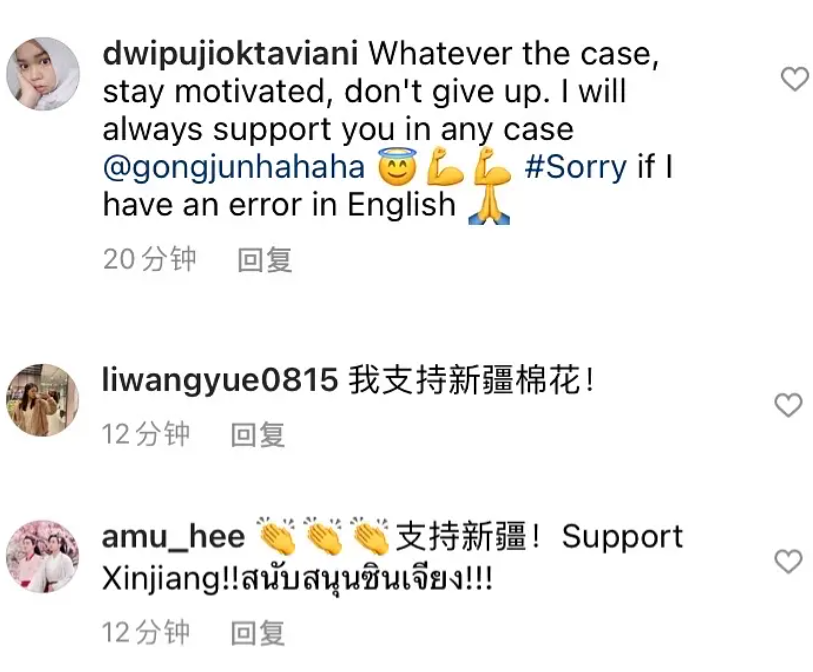 龚俊|龚俊外网发声力挺新疆棉花，获海外粉丝支持