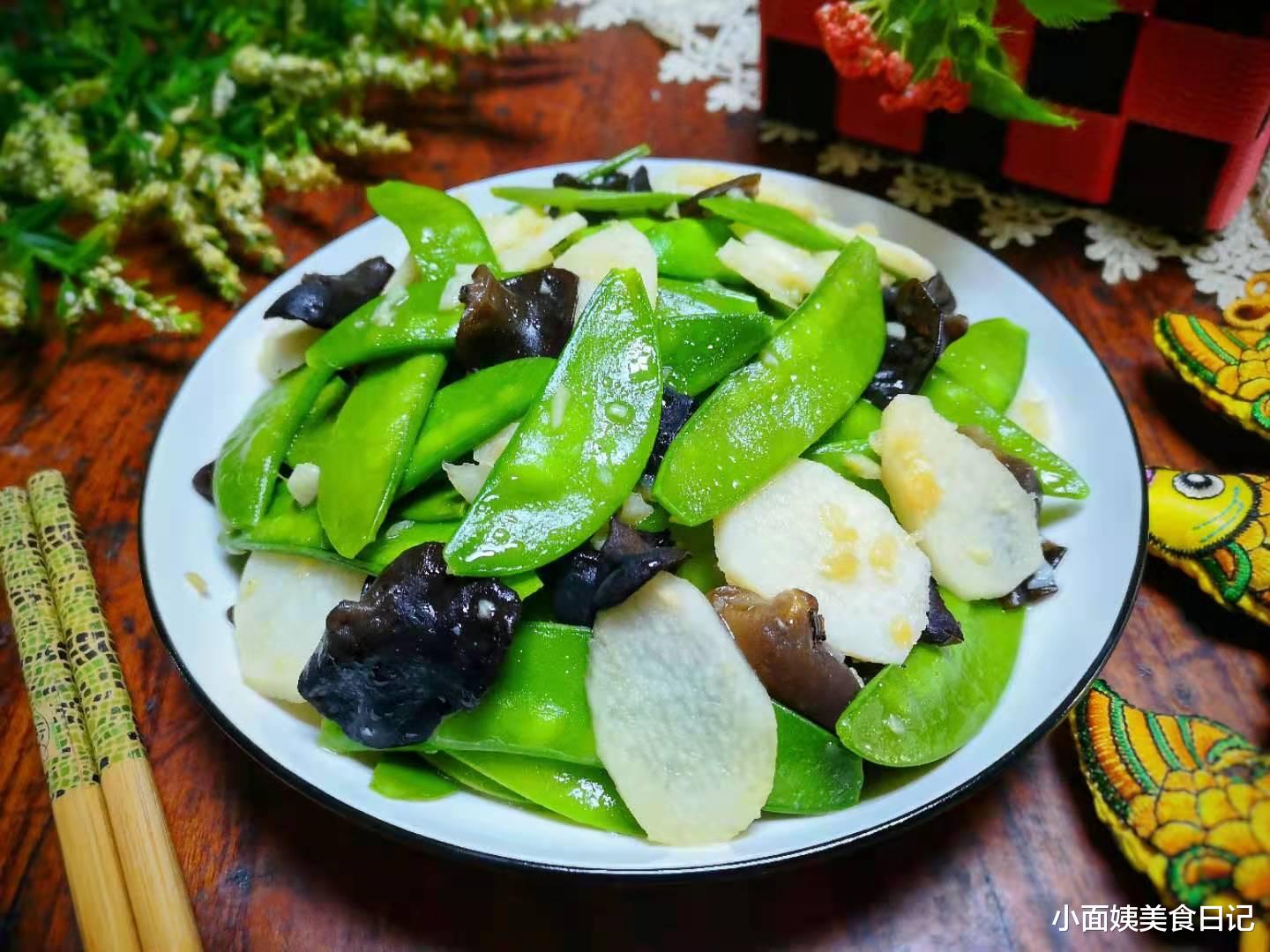 荷兰豆|春天，4块钱一斤的菜别忘吃，脆甜爽口营养高，低脂美味助减肥！