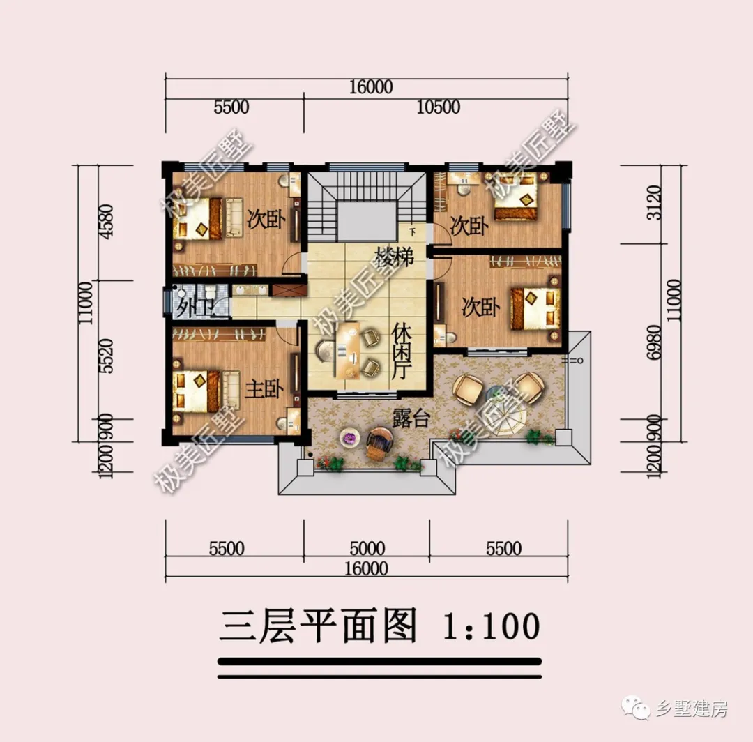 占地180平，三层欧式风别墅，浪漫与舒适共享