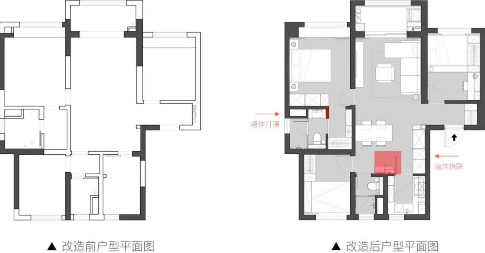 |隐形收纳越来越普遍，他82㎡新家，完美还原了精装房应有的效果