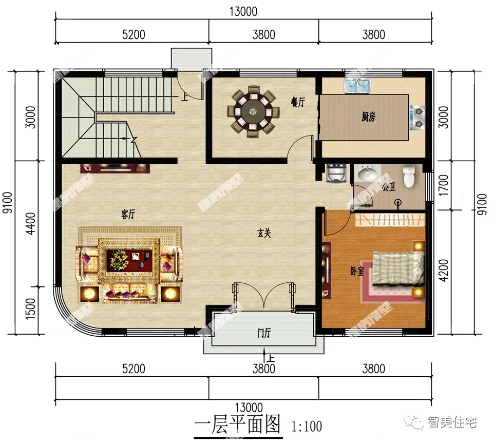 客厅|抓住夏天的尾巴，找好施工队准备建房，四层造型那是真气派！