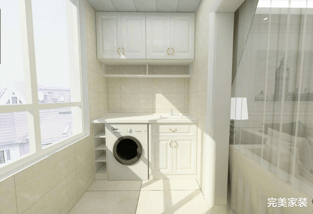 想将洗衣机放在阳台，应该如何做？牢记技巧，阳台实用又美观