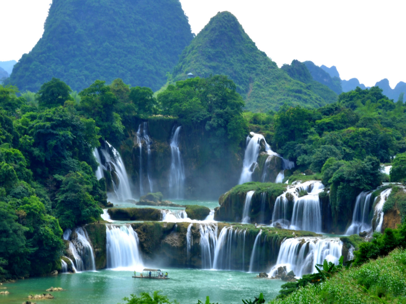 苏萨|神奇而美妙的德天瀑布，让美景洗涤你的心灵，美不胜收的瑰丽山河