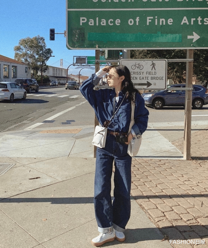 FASHION日报 ins时尚博主的小个子女生的穿搭 每套都非常的吸晴