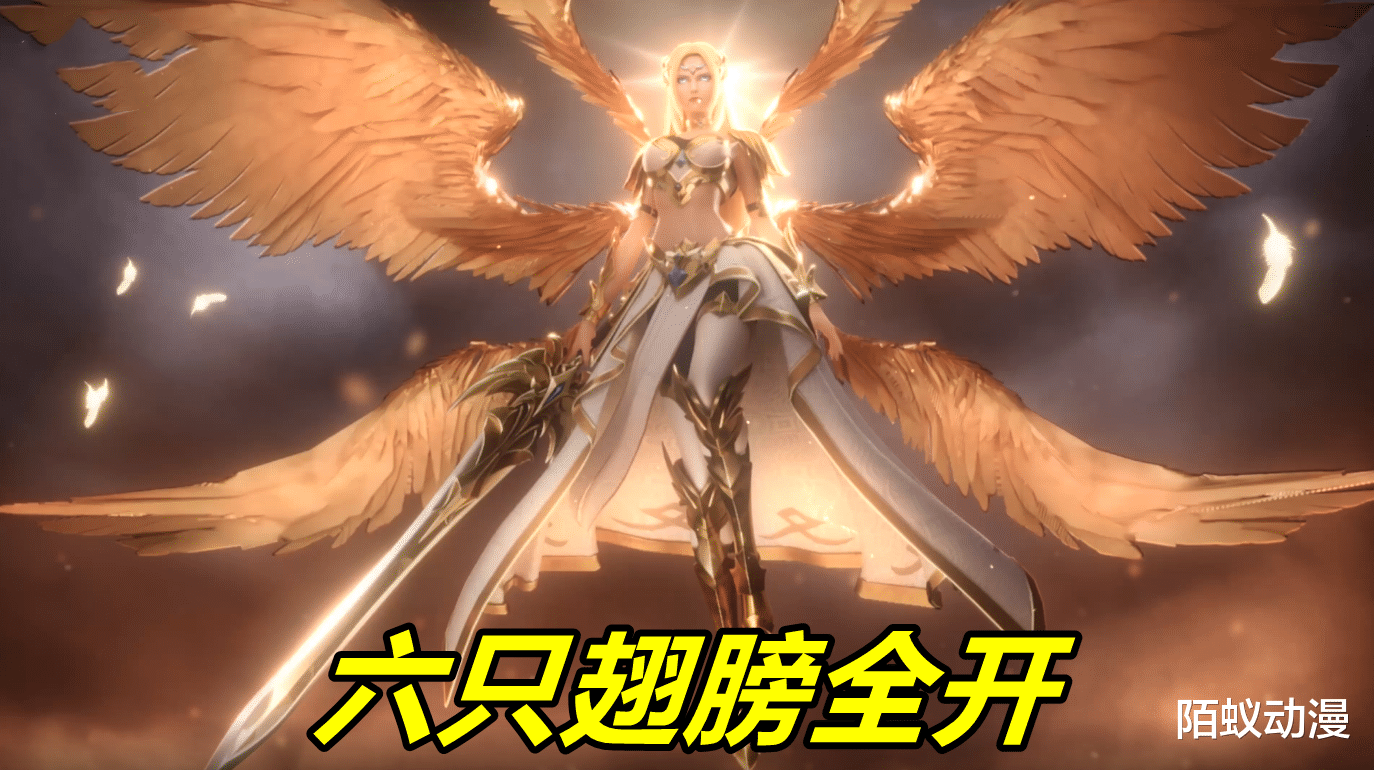 acgn漫评|斗罗：四翼天使蜕变六翼天使，千仞雪成神形象曝光，天使之神好美