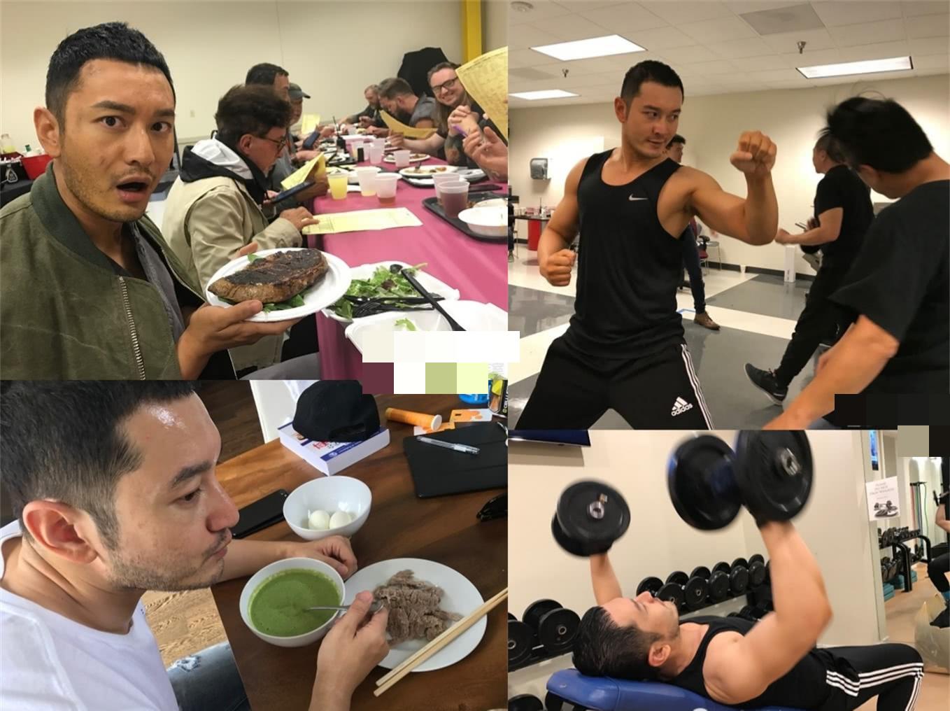 黄晓明 男明星自制力有多强?黄晓明吸氧也不忘吃烧烤,身材暴瘦惹人心疼