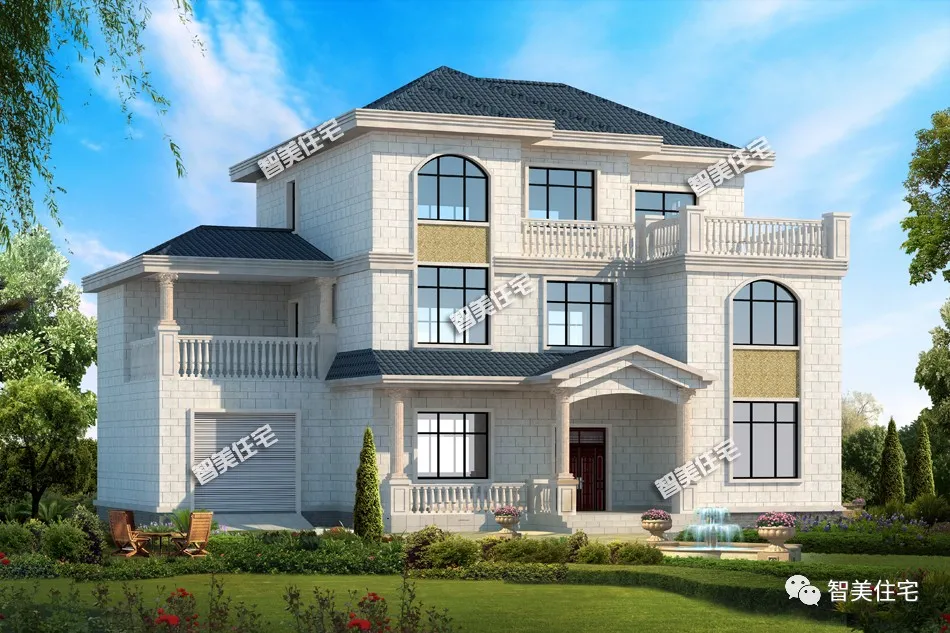 现在基本家家户户都有代步车，建房不配个车库，还真没那么方便