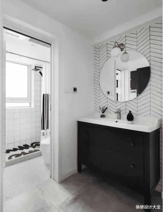 150㎡工业风与小清新的碰撞，高逼格浴室，这家业主骄傲的资本！