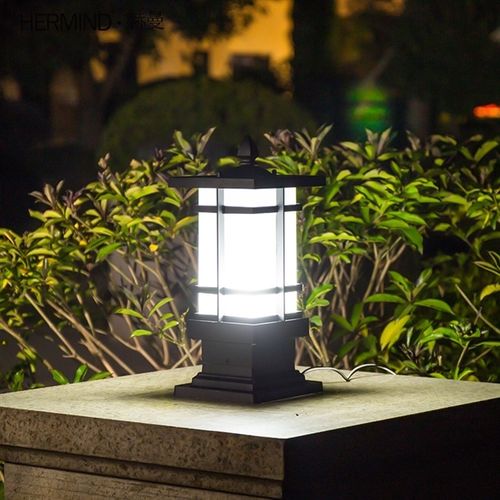 |新中式庭院景观中的灯具应用