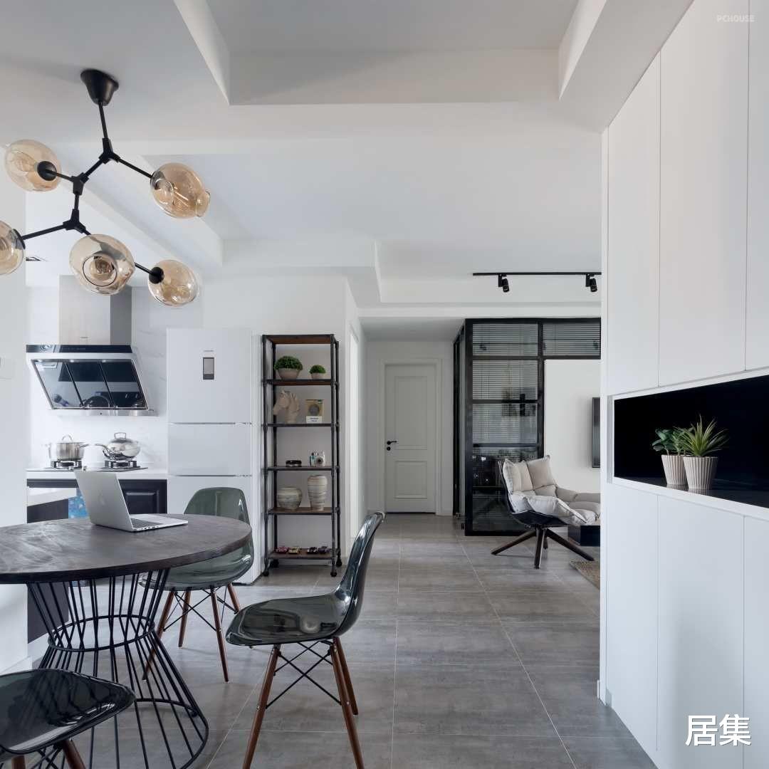 时尚个性的北欧风,搭配独特的线条,打造与众不同的三室之家