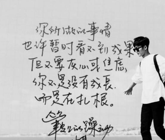 肖战|明星字迹对比明显，肖战被赞字如其人，王一博遭调侃好似小学生