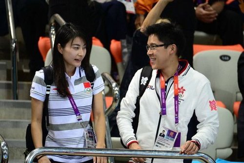 阿Sa|郭晶晶在奥运会上给裁判评分，丈夫带娃吃快餐，网友称人间真实