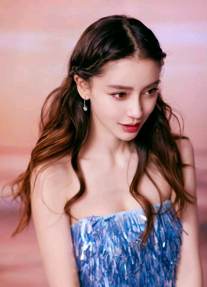 Angelababy|杨颖蓝色梦幻裙