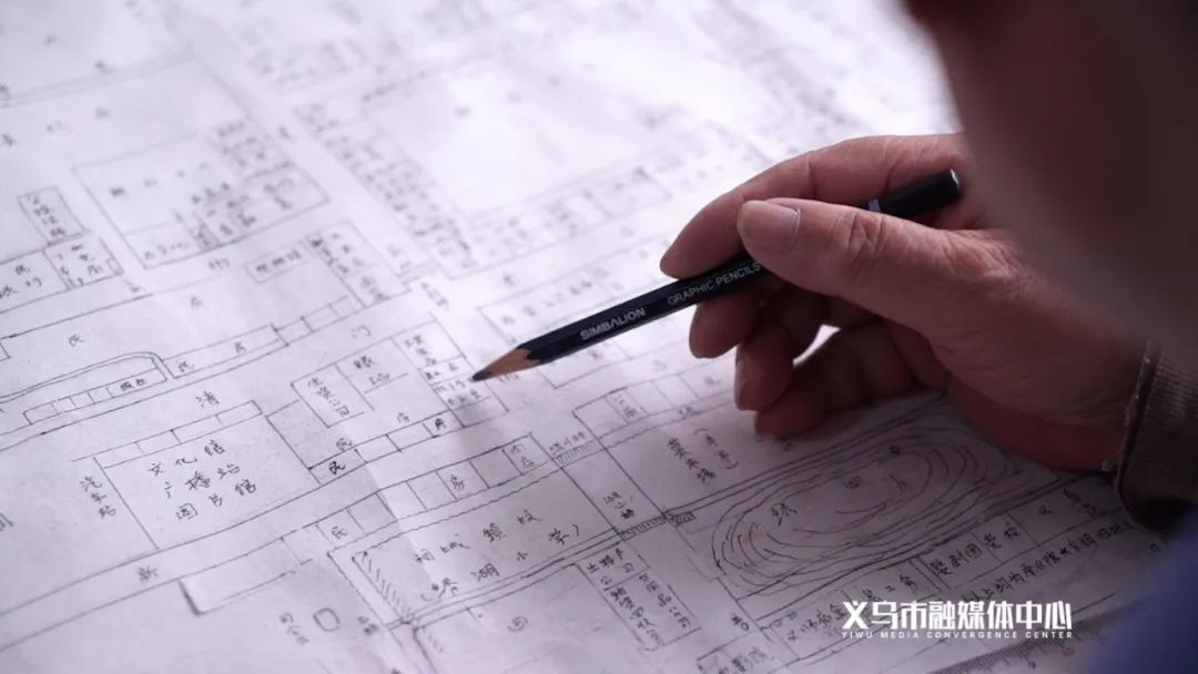 义乌快报 朝阳门、县前街...85岁老人手绘义乌老城区地图