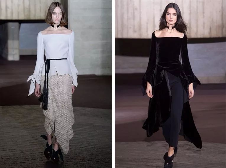 纺织服装时尚内参|今年夏季女装流行方领，一定要够大够宽才时髦~