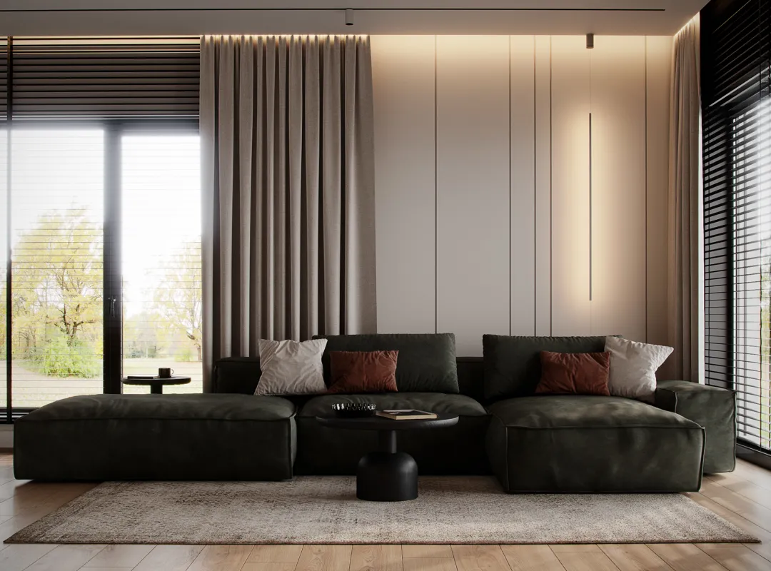 他把原木与艺术代入空间,打造干净又不失温度的家!