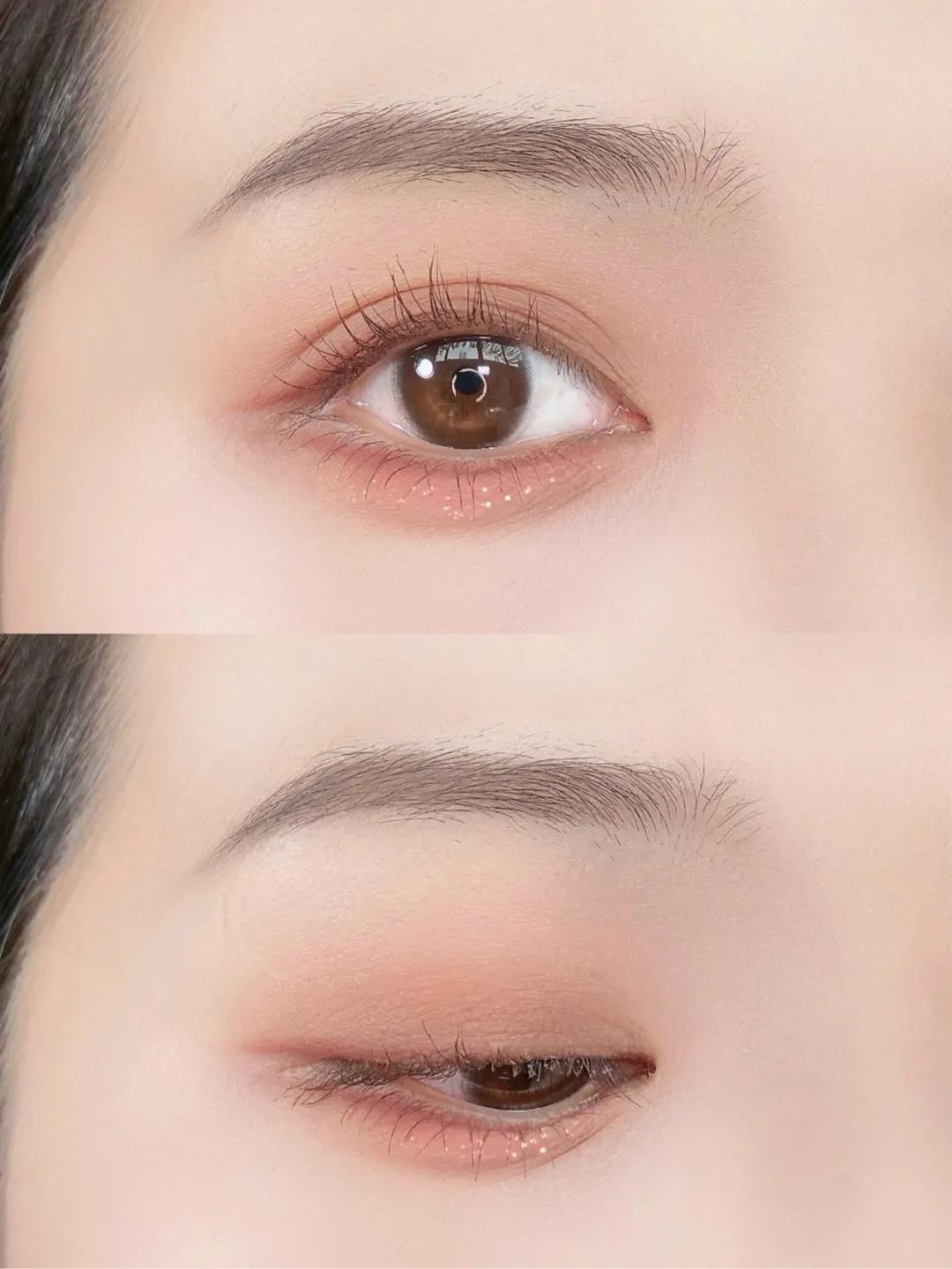 眼妆 新手纯欲钓系眼妆！粉色眼睑下至+卧蚕太嗲了