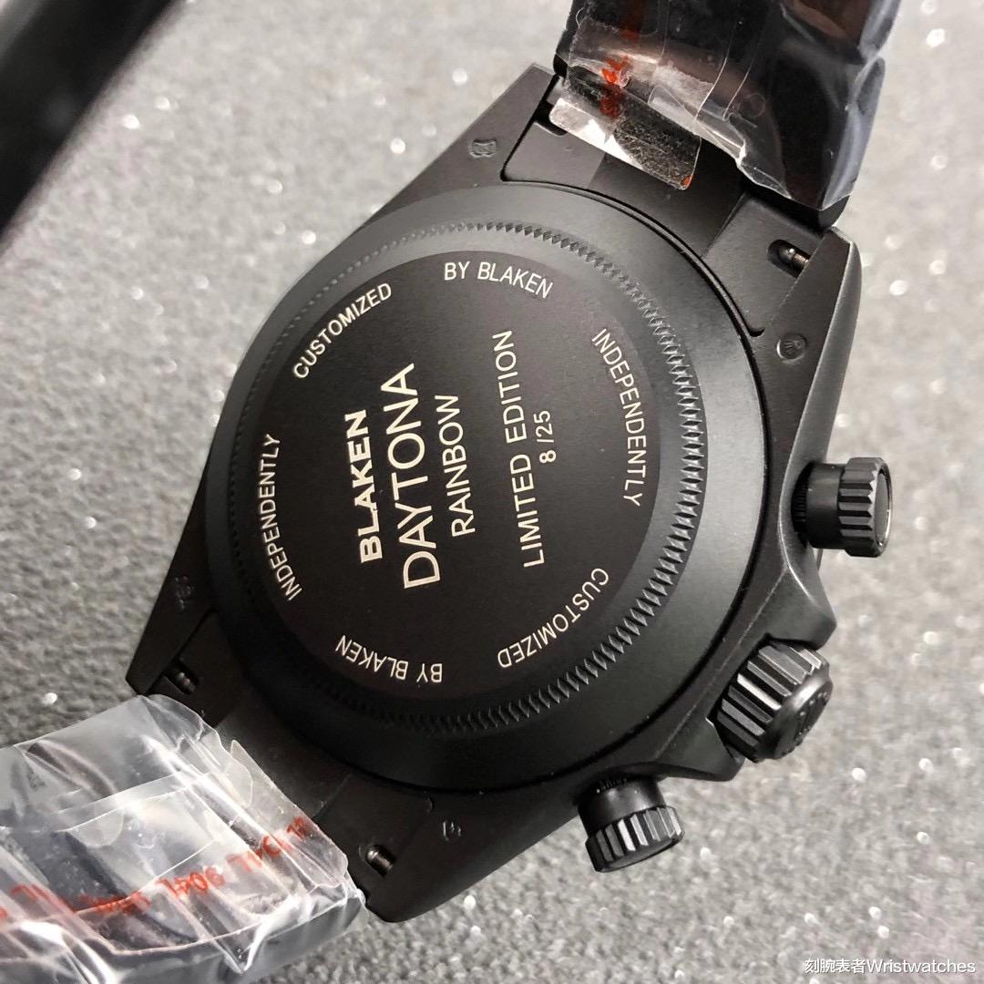 劳力士 TW厂劳力士迪通拿改装版blaken彩虹圈做工评测!