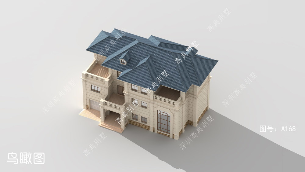 金木水火土别墅设计|养眼的欧式三层别墅，不仅造价经济，设计还唯美典雅。