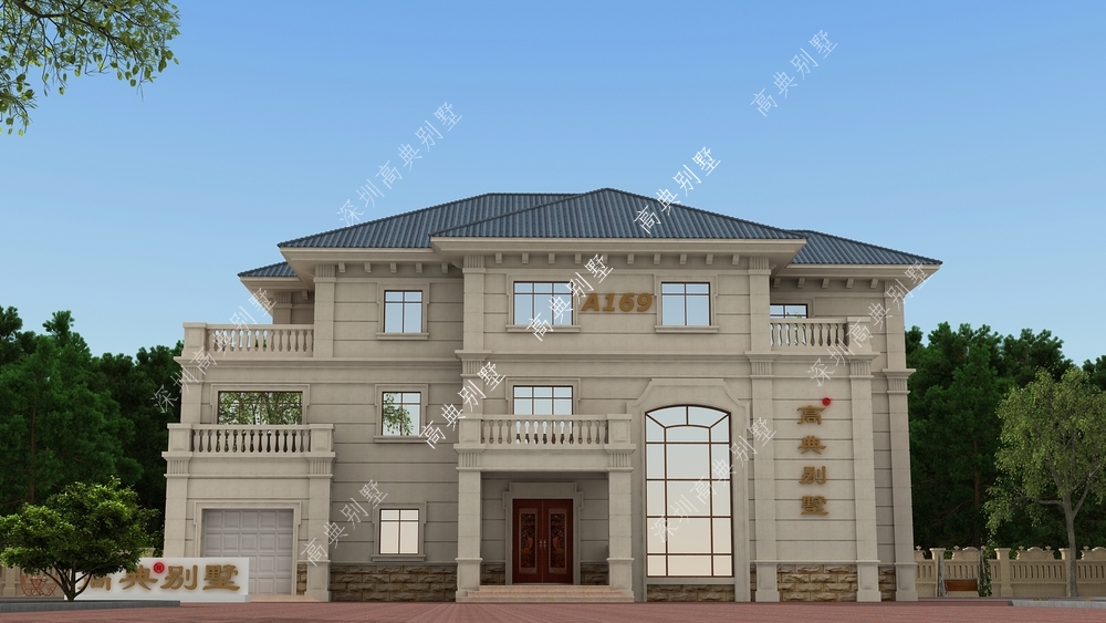 |这款欧式农村别墅，外观真是越看越喜欢，越看越想看。