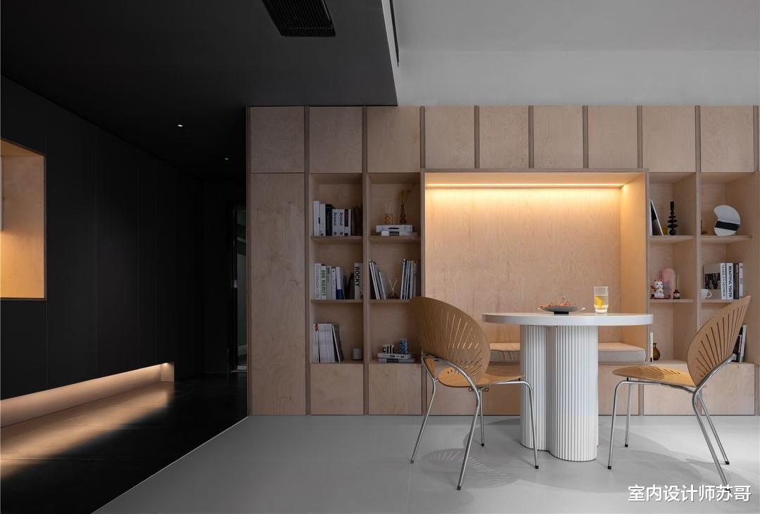 49平米的公寓改变成工作区,满足功能需求,并引入光影效果