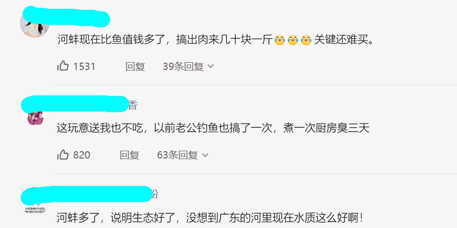 湛江|生态好了？湛江钓友小河里挖出许多河蚌，网友：煮一次臭三天