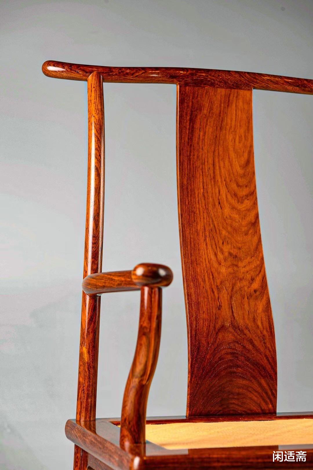 文玩|明式家具典藏，黄花梨一木一器， 四出头官帽椅