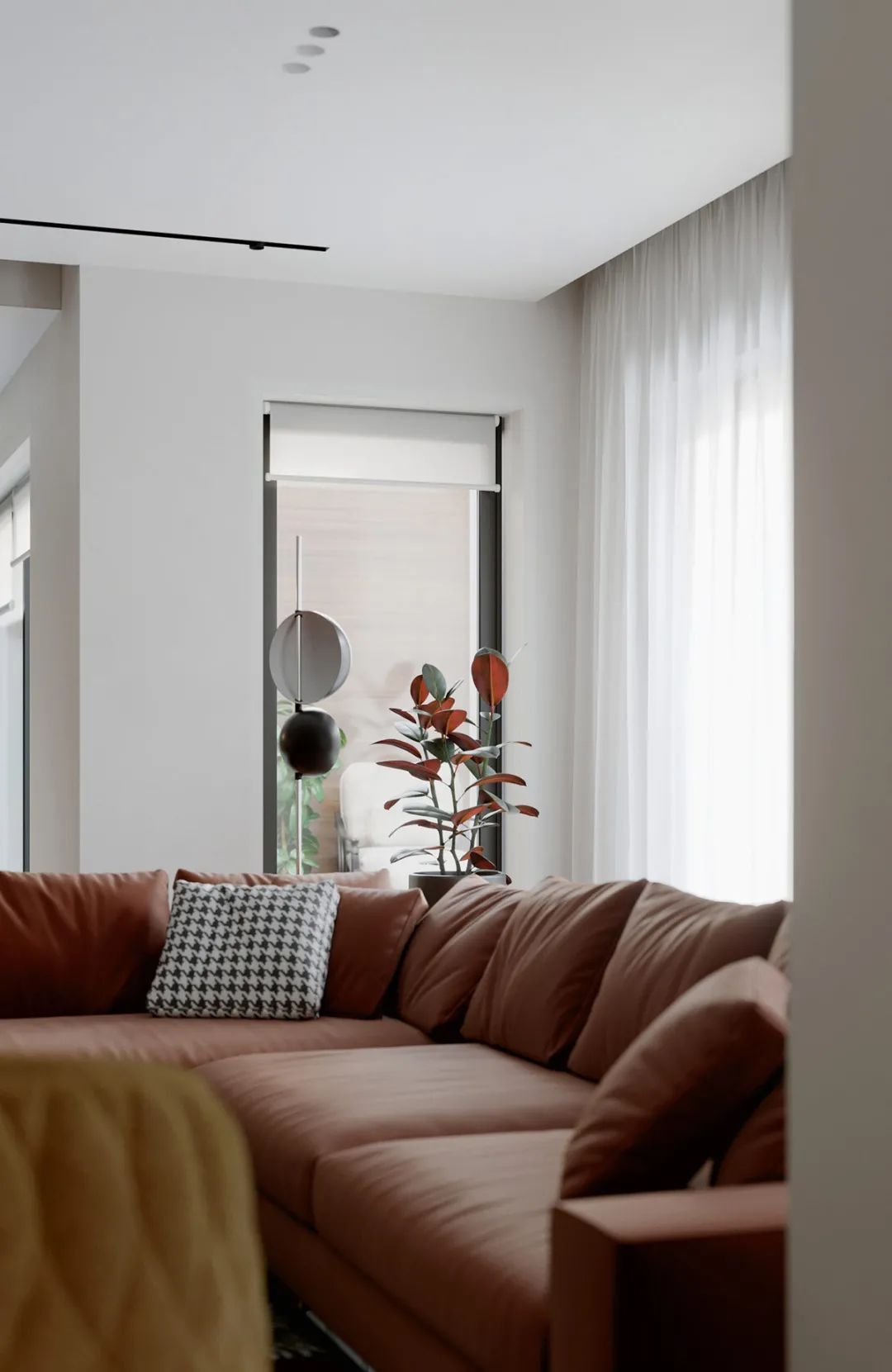 利沃夫|乌克兰利沃夫160㎡住宅,棕色调搭配打造温馨的居住感