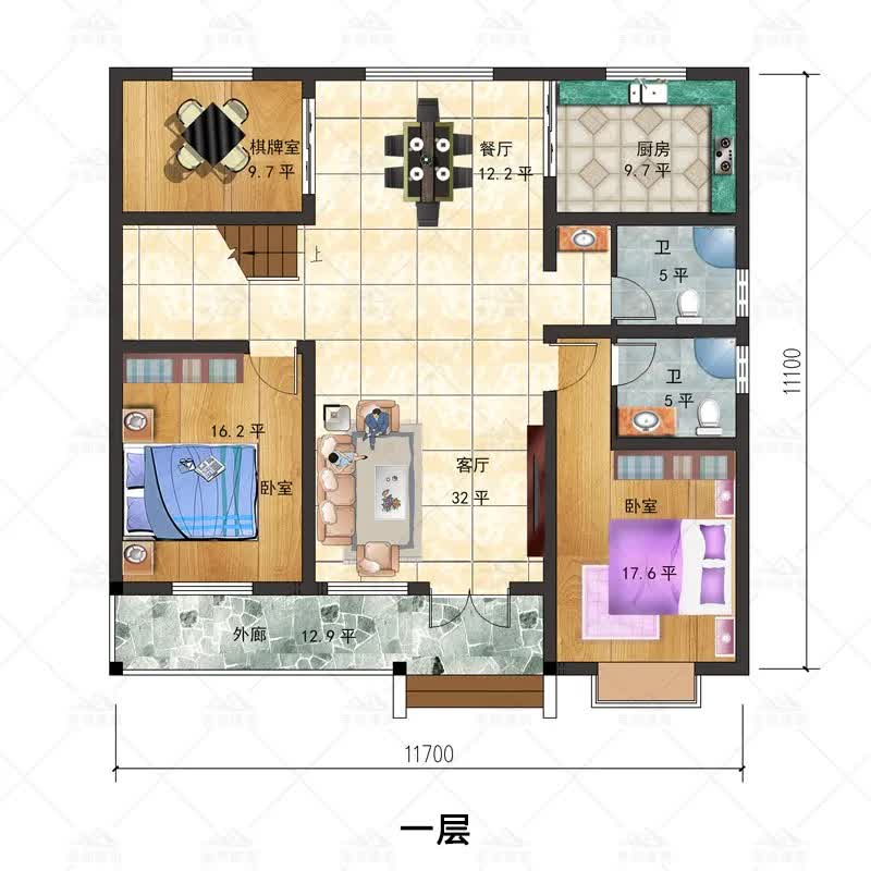 别墅|养老最佳选择，2套一层半别墅，经典实用造价低