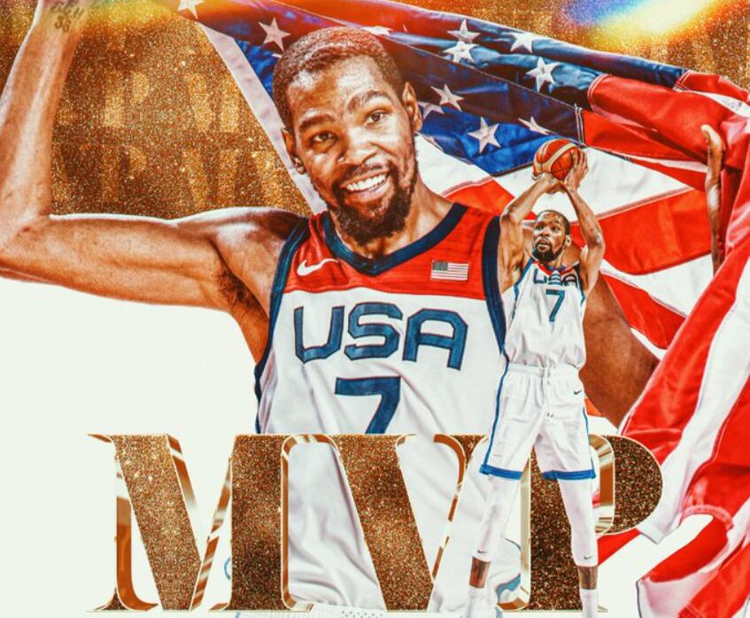 女篮|杜兰特当选MVP！奥运会男篮最佳阵容出炉，5名球员全效力于NBA