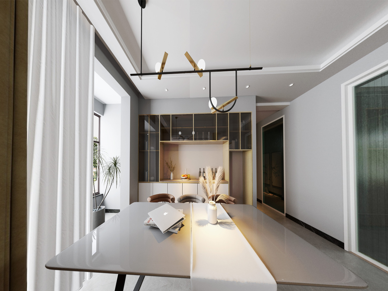 【鲁班装饰】昆海湖174㎡现代风格，删繁就简