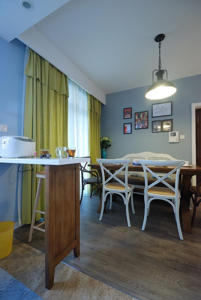 77平米的小户型花钱设计,美式风格的效果超漂亮,这钱花得值