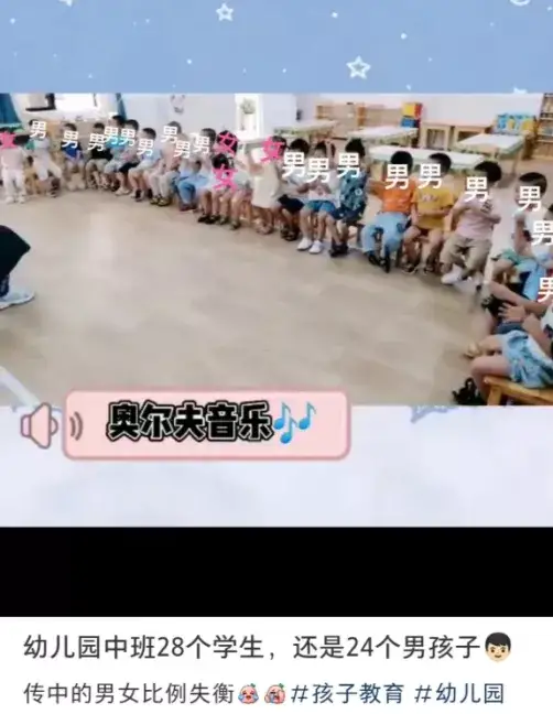 新潮育儿|24男4女，知晓幼儿园男女比例后，宝妈们慌了