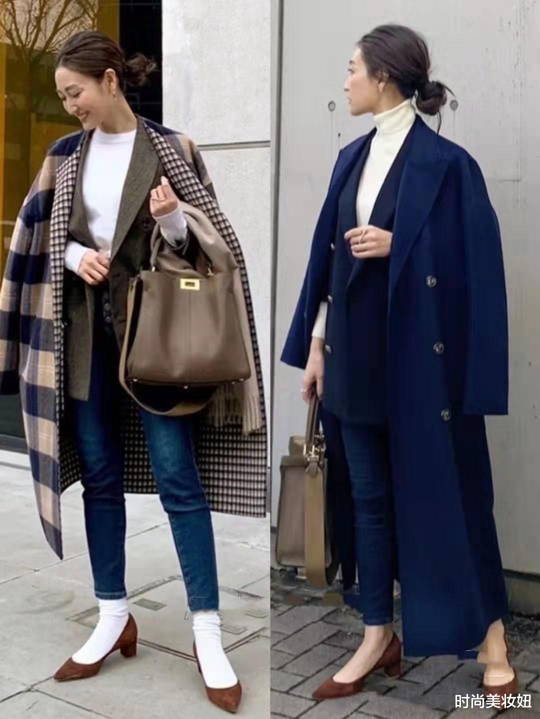 时尚美妆妞 40岁女人穿大衣要“高级”，学日本博主18套搭配，优雅又显气质