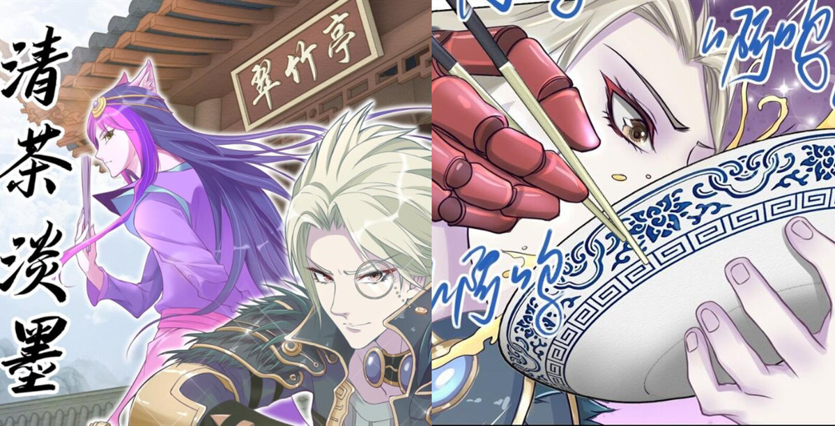 叶罗丽|叶罗丽番外漫画,仙子们开派对,庞尊在吃面,情公主的兔子有名字