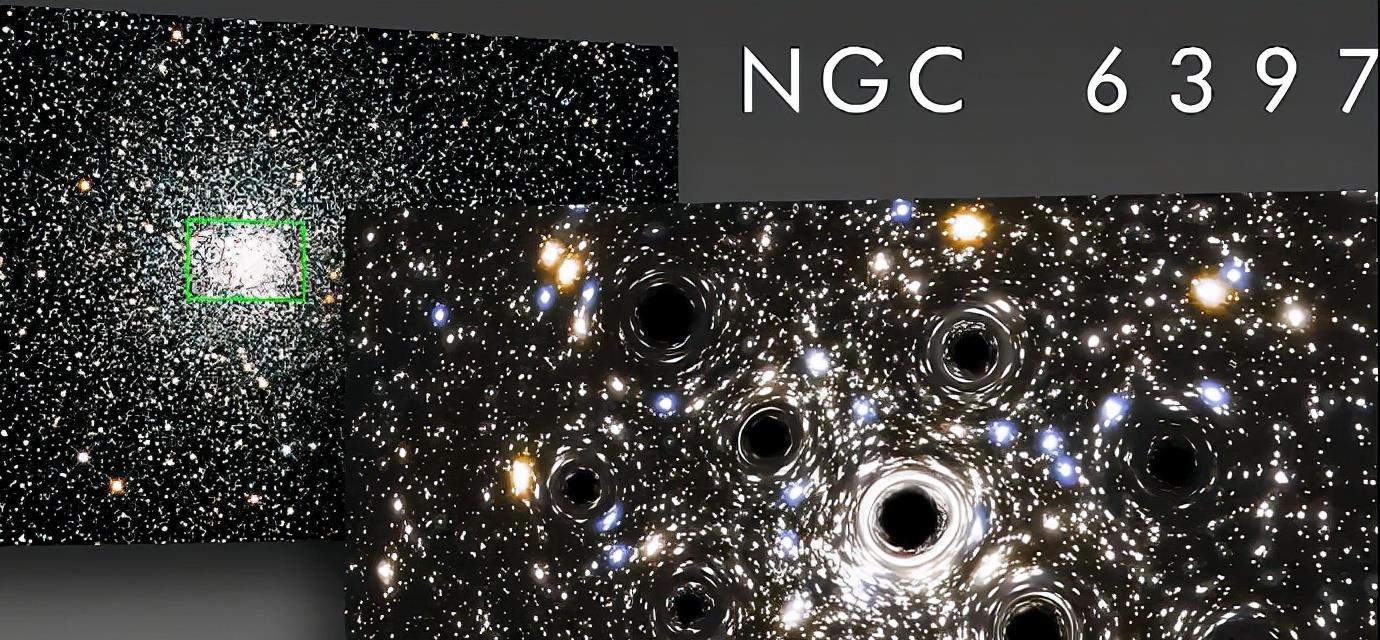 黑洞 壮观！天文学家在NGC6397星团发现20多个黑洞群，黑压压一片