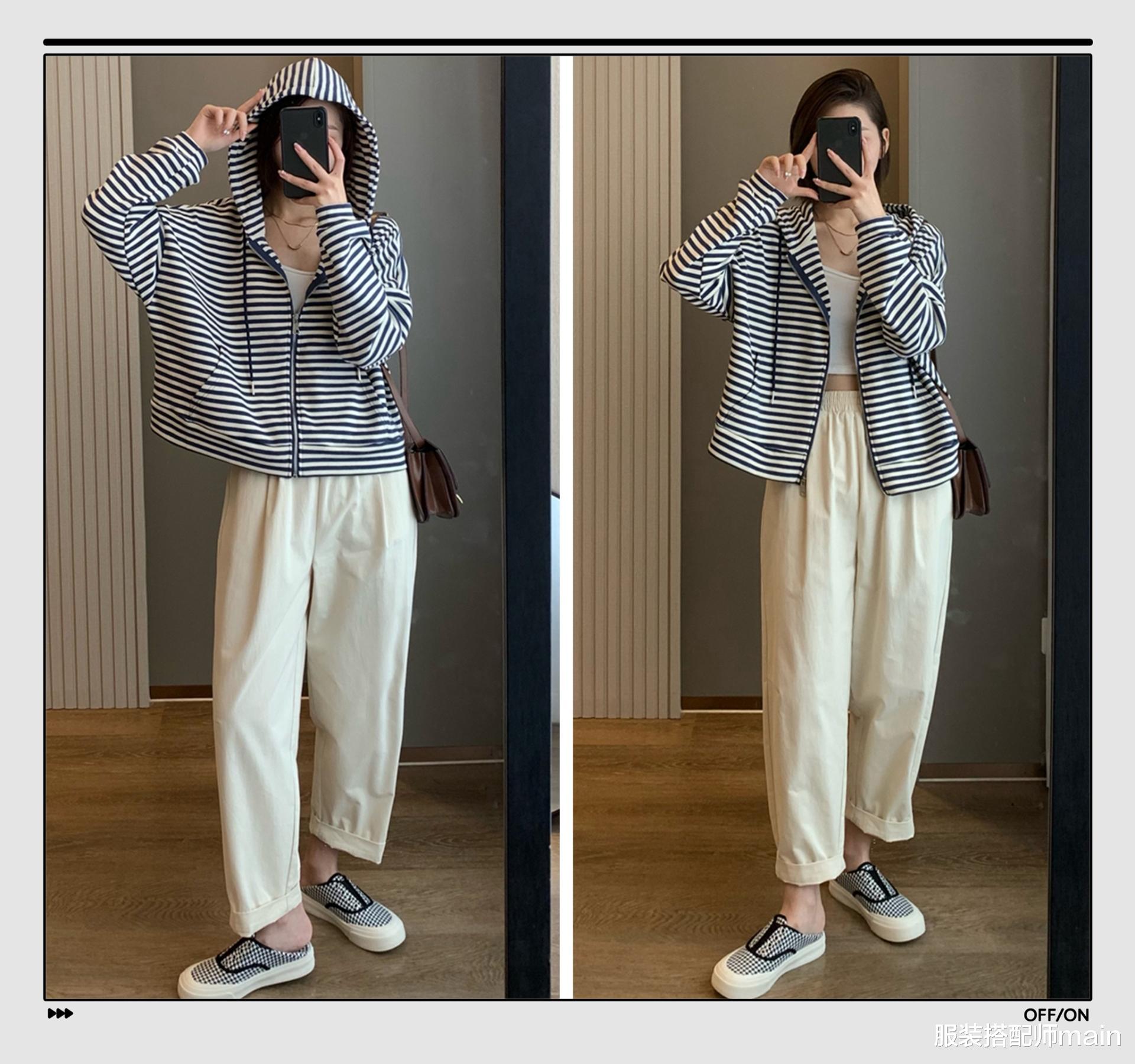 服装搭配师main|早秋最慵懒舒适的时髦套路=卫衣+裤子,温暖又有女人味