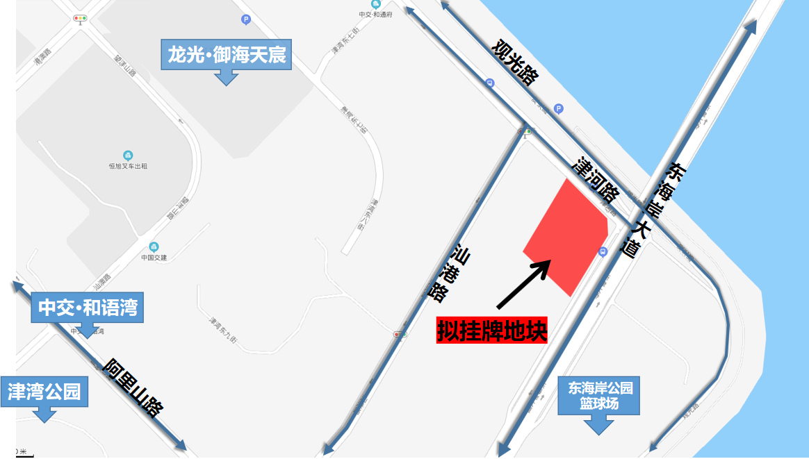 供给侧改革|东海岸新津片区挂出商业用地，5700万元起，建设加油站！