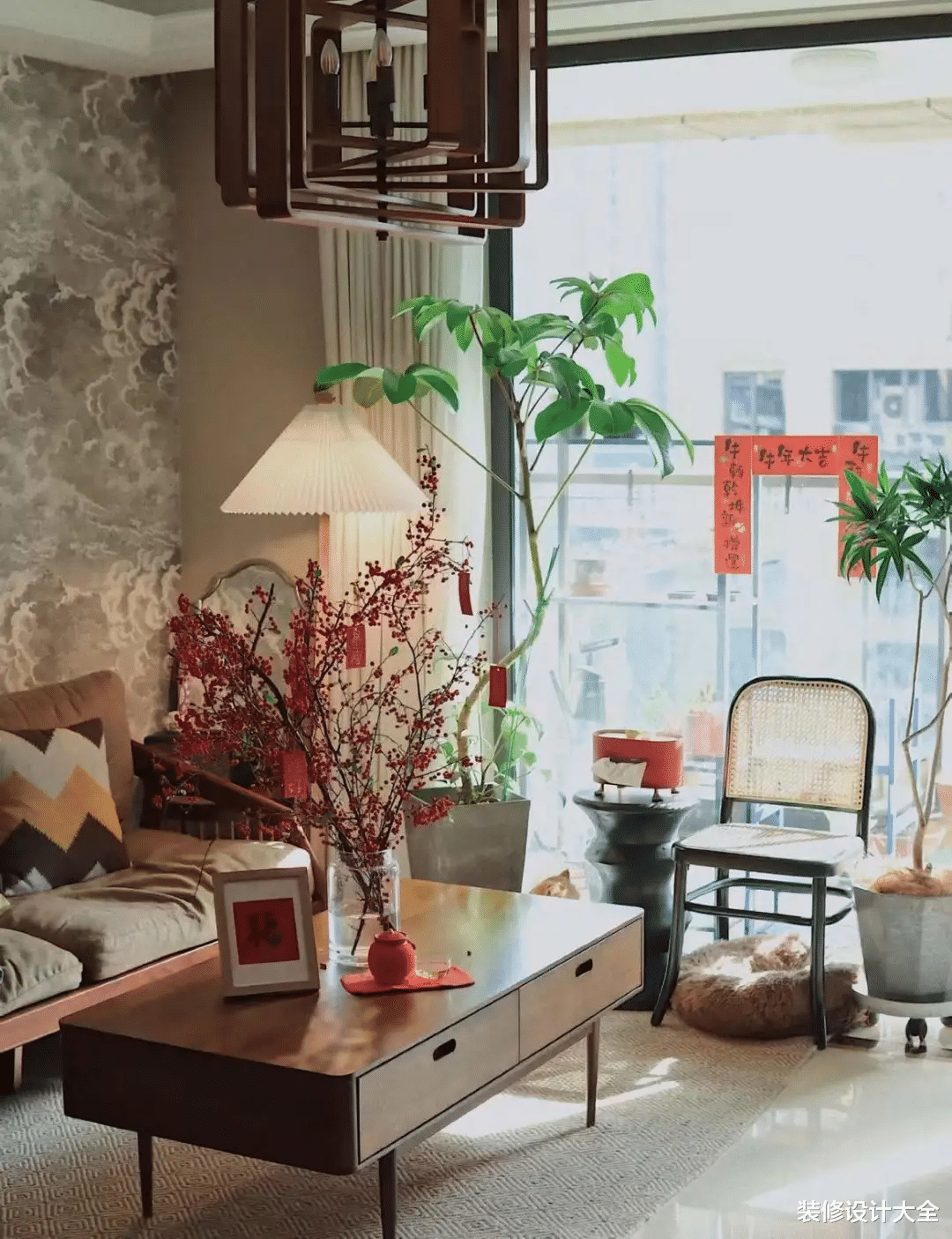 新年别再只贴福字了,这样装更红红火火呀!