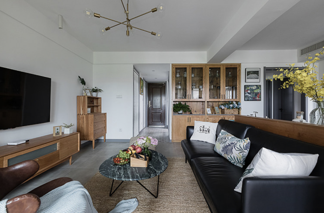 |杭州90㎡的三居室装修，果断砸掉沙发墙，完工后发现空间翻倍！