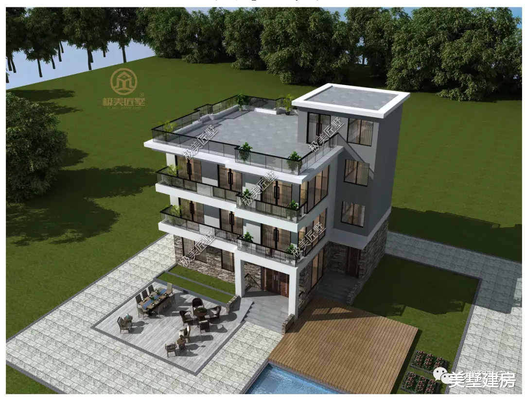 最适合年轻人建的别墅，公寓布局满足新农村生活！