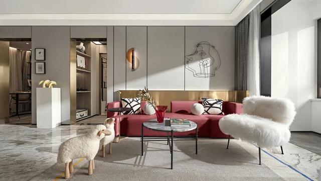 70㎡现代轻奢,时尚华丽的设计,低调温馨好高级