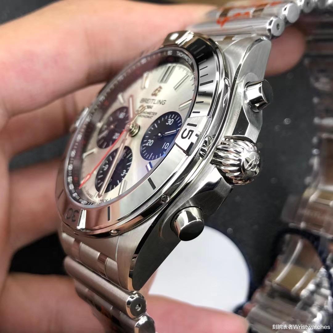 刻腕表者Wristwatches|GF厂百年灵机械计时B01铜色计时腕表细节做工评测！