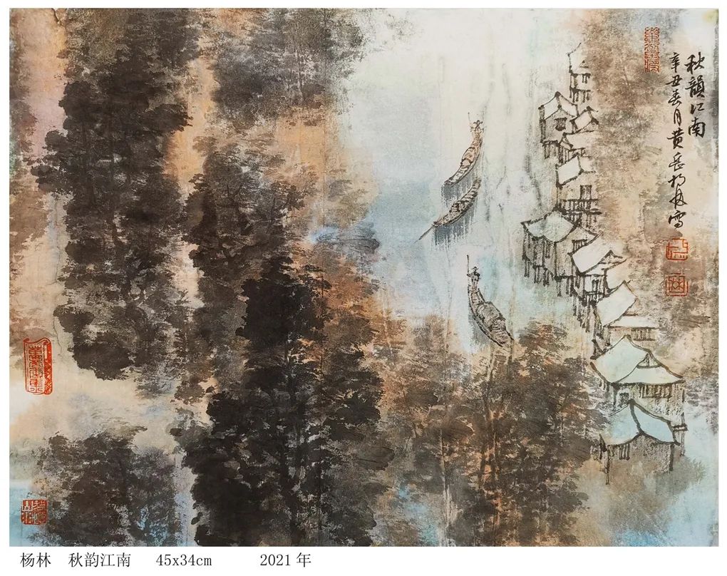 蓝鹰书画 画家杨林：“万顷春波”创作有感