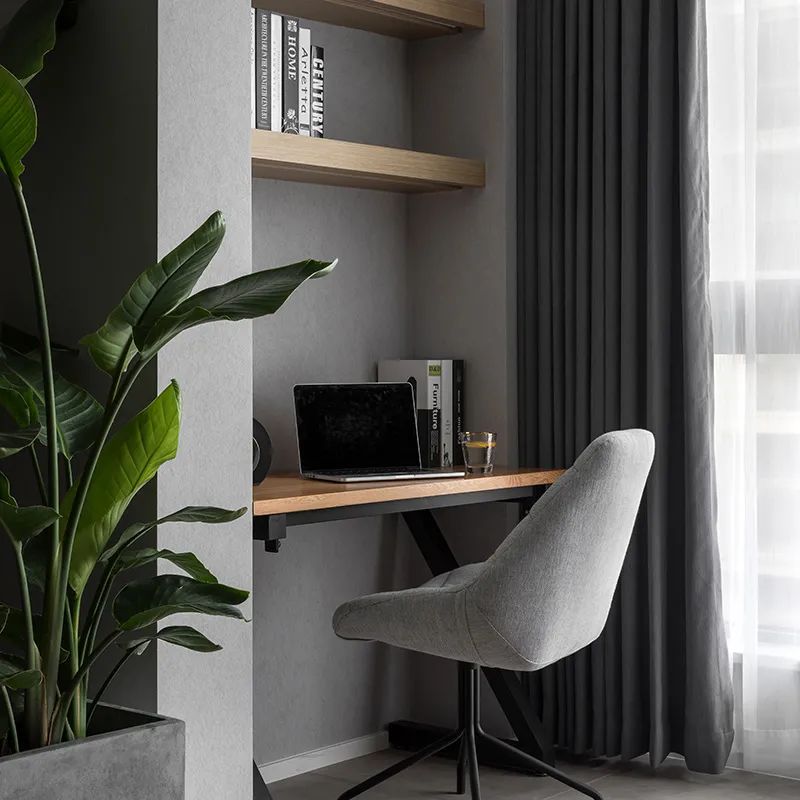 时尚装修设计大全|用一面墙打造一个书房,小户型有个书桌就够用了!省了整整一间房