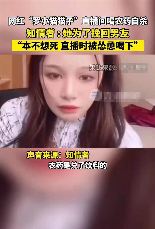 网红“罗小猫”本不想自杀,但最终是什么摧毁了她?