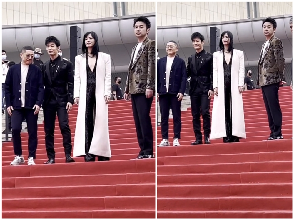 黄晓明|黄晓明和姚晨是商量好一起戴假发了么 你看这两人的造型太搞笑了