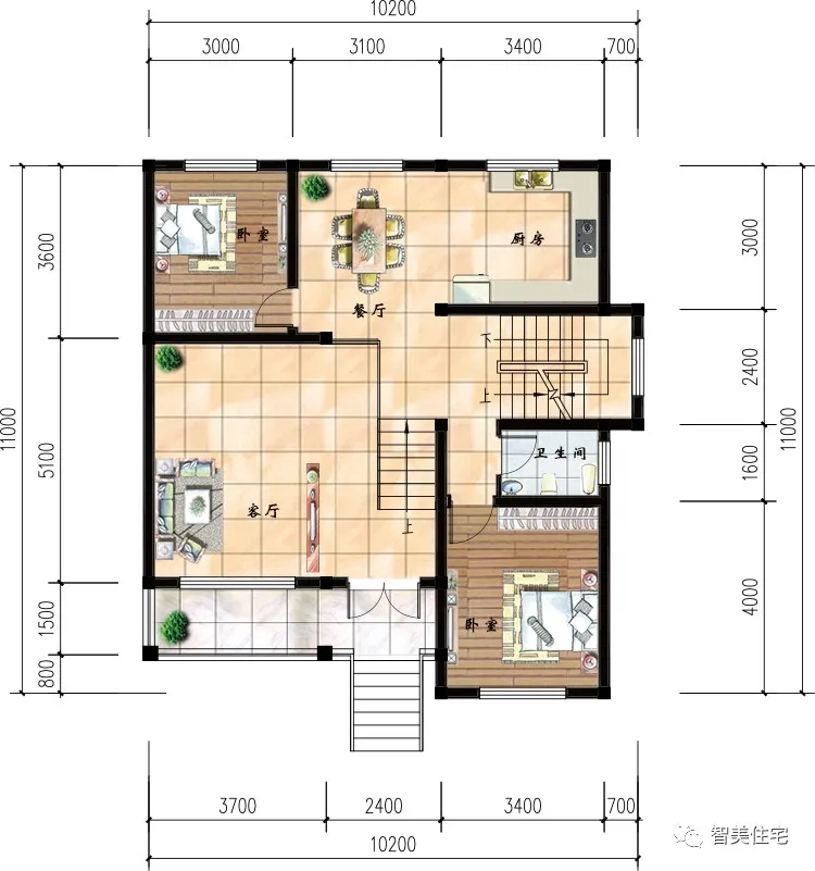 现在基本家家户户都有代步车，建房不配个车库，还真没那么方便